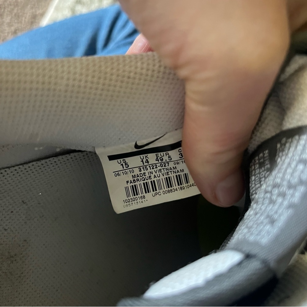 Nike Air Force 1 '07 Midnight Fog Grey Suede Leather size 15 - Picture 5 of 7